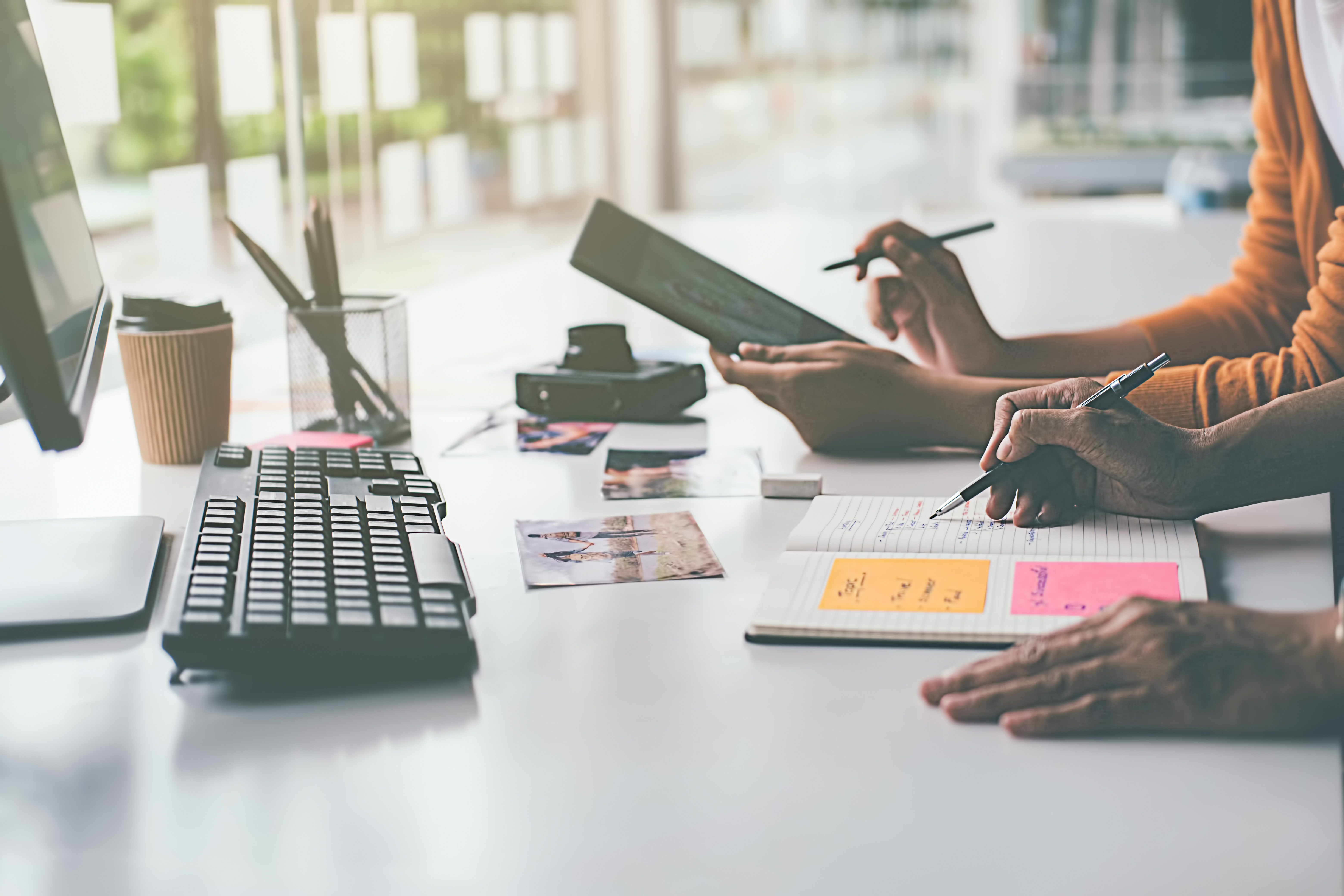 Brand strategy jotting down